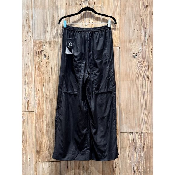 ROQUE WOMEN'S WIDE LEG LIGHTWEIGHT PANT / 4 / BLACK / ITALIAN / SUPER STYLISH / - Picture 3 of 9